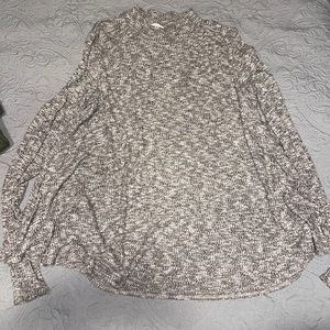 MaiTai Flowy Heather Pink and Gray Sweater ! Size L! NEVER WORN!